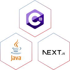 C#,JAVA, NEXT.js